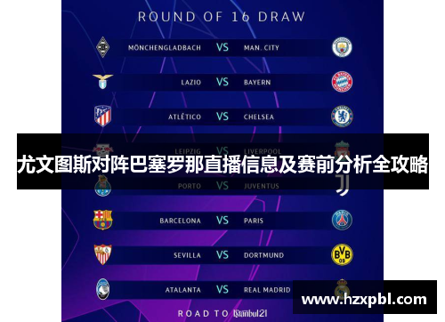尤文图斯对阵巴塞罗那直播信息及赛前分析全攻略
